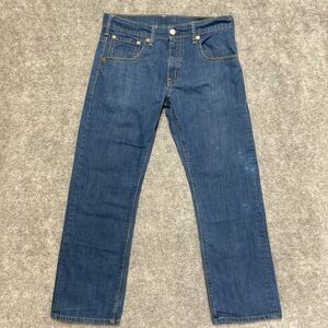 Levi's 504 Regular Straight Jeans‎ Men's Size 36x32 Blue Denim